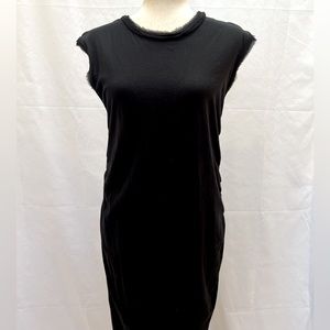 Vintage Lanvin cotton jersey and silk dress size S
